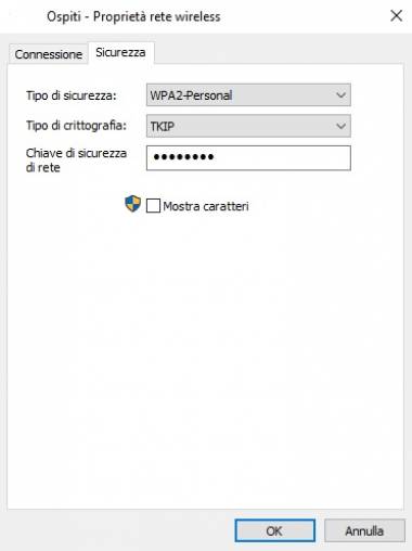 mostra password wifi