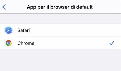 Come modificare il browser di default di iPhone e iPad
