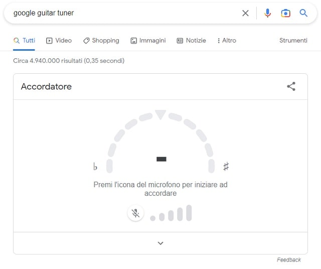 google guitar tuner