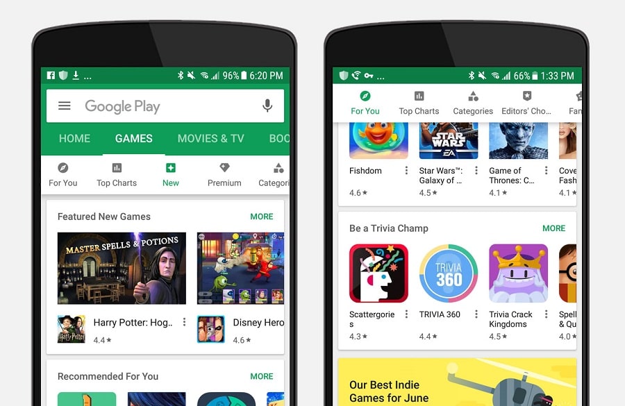 download app e giochi su telefono android