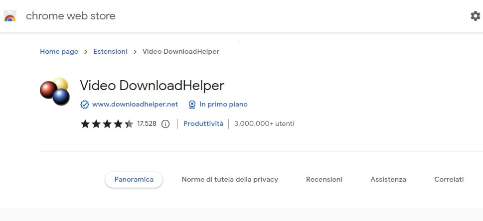 video download helper per chrome