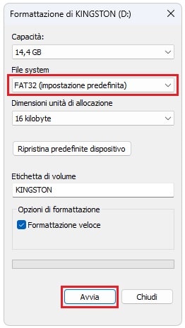 file system fat32